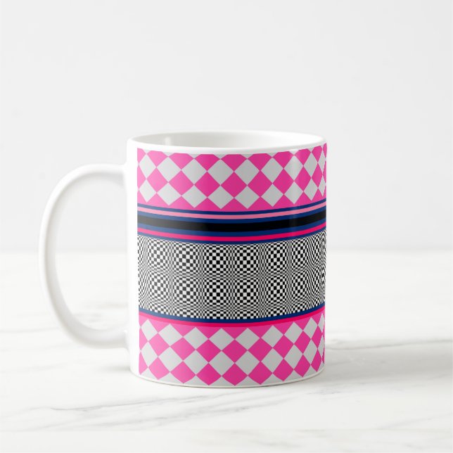 Mug Check Stripes Harlequin Conception de Motif mixte (Gauche)