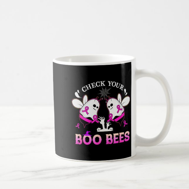 Mug Check Your Boo Bees Funny Breast Cancer Halloween  (Droite)