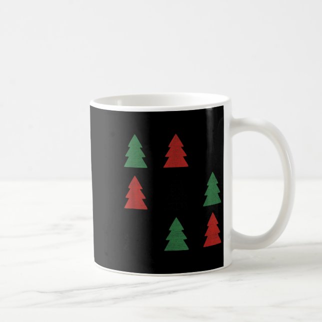 Mug Checkered Christmas Tree Graphic Crewneck Swea Fun (Droite)