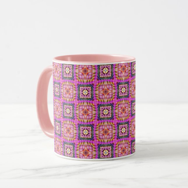 Mug Checkered rose (Devant gauche)
