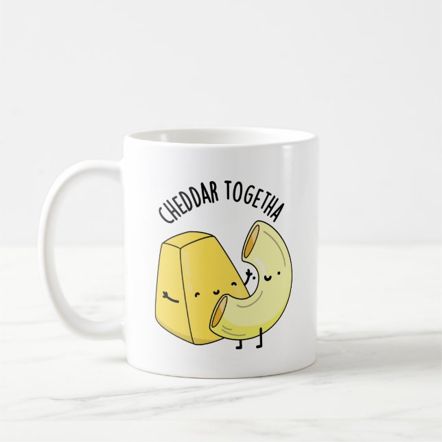 Mug Cheddar Ensemble Blague de Nourriture Drôle  (Gauche)