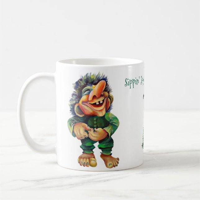 Mug Cheeky Christmas Troll et Tree Delight (Gauche)