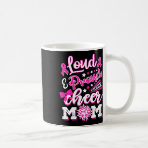 Mug Cheer Maman Chemise Rose Mois Loud Et Fier Cheerle