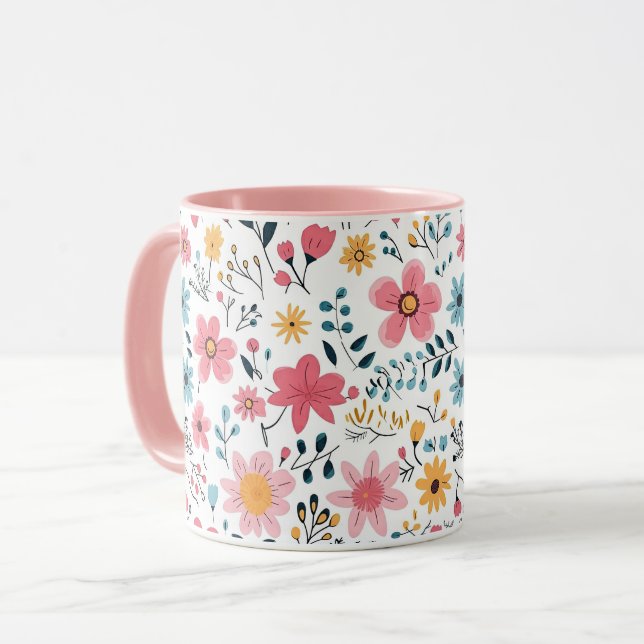 Mug Cheerful Ditsy Wildflower Meadow (Devant gauche)