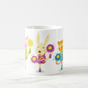 Mug Cheerleader animal trio lapin de porc et chat