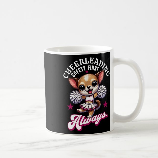 Mug Cheerleading Sécurité d'abord - Toujours Promouvoi (Droite)