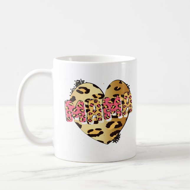 Mug Cheetah Heart Mama (Gauche)