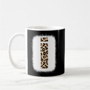Mug Cheetah Lettre Imprimée I Lettre Initiale I Leopar