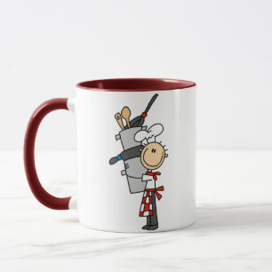 Mug Chef avec casseroles et poêles