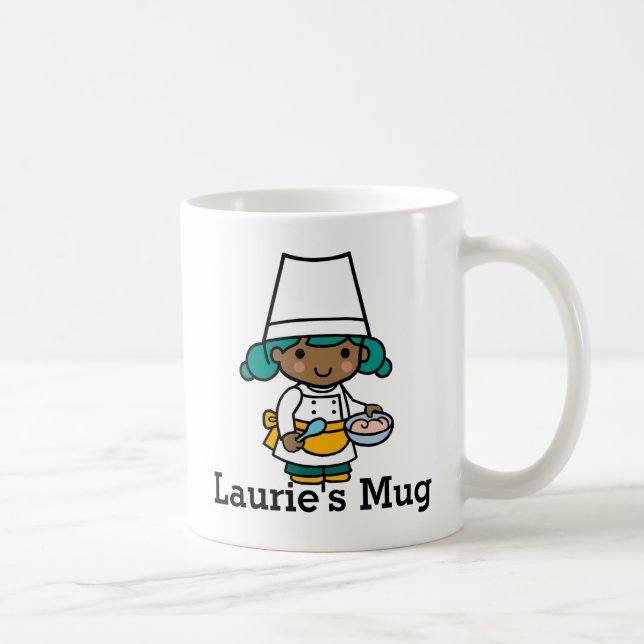 Mug Chef / Baker Girl en cuisine d'Apron (Droite)