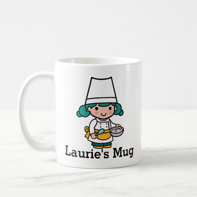 Mug Chef / Baker Girl in Apron cuisine (Gauche)