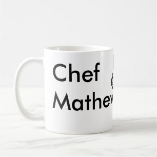 Mug Chef cuisinier ajouter nom texte hommes cuisine bo