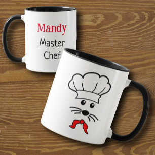 Mug chef de petite souris personnalisable