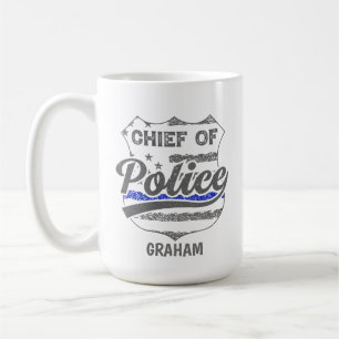 Mug Chef de police personnalisé USA Shield