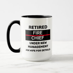 Mug Chef de pompiers à la retraite Funny Retraite