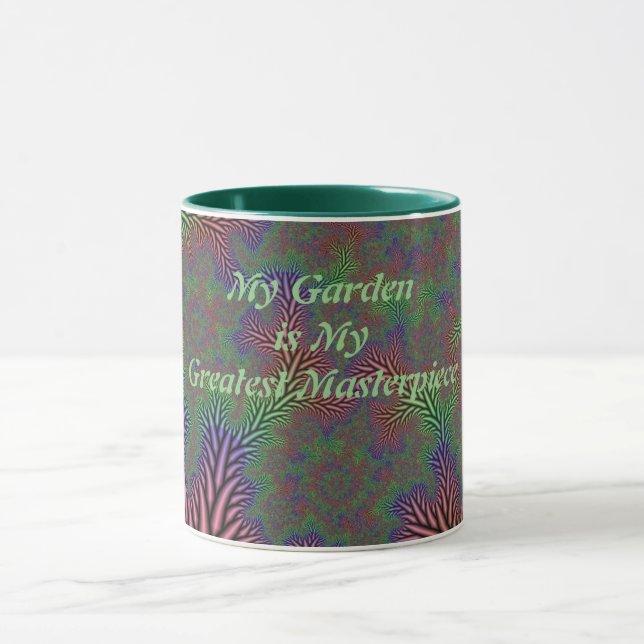 Mug Chef-d'œuvre de jardin abstrait (Centre)