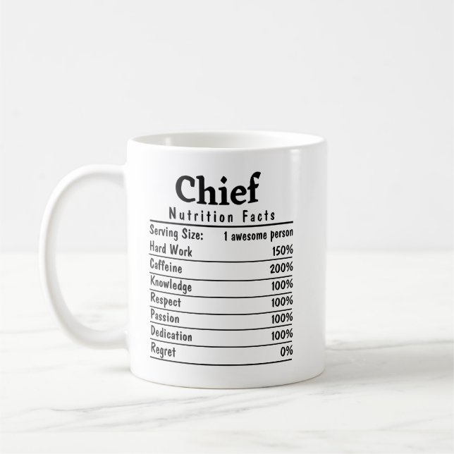 Mug Chef - Données nutritionnelles (Gauche)