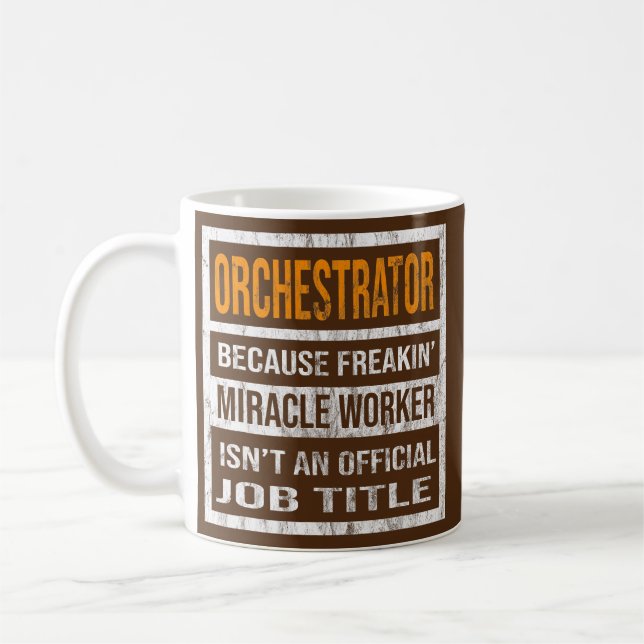 Mug Chef d'orchestre Parce que Faiseur de Miracles Hom (Gauche)