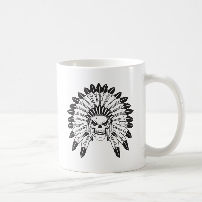 Mug Chef du crâne indien (Droite)