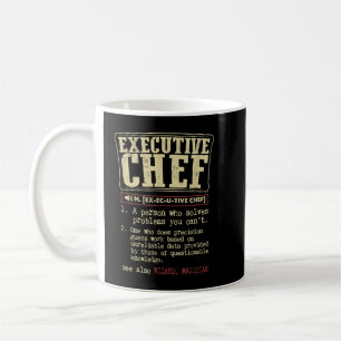 Mug Chef exécutif Définition amusante