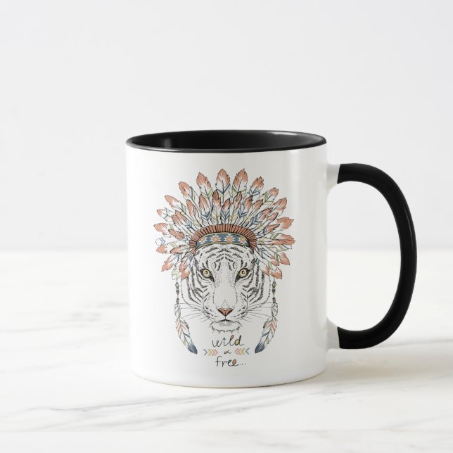 Mug Chef indien indigène de tigre (Droite)