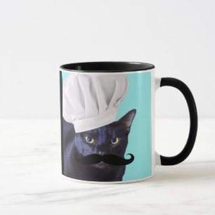 Mug Chef italien, chat noir