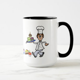 Mug Chef pâtissier masculin Nom Musique