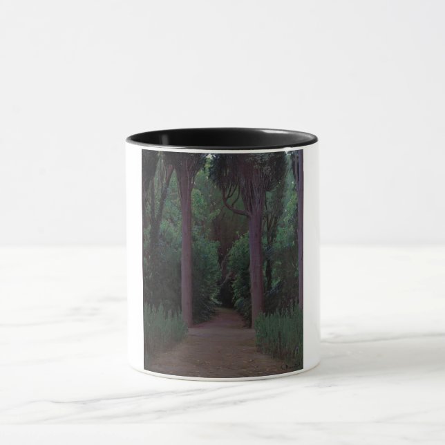 Mug Chemin dans un parc (par Santiago Rusiñol) (Centre)