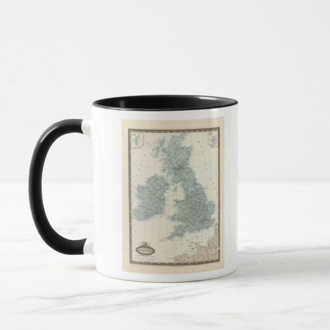 Mug Chemin de fer et canal des îles britanniques (Gauche)