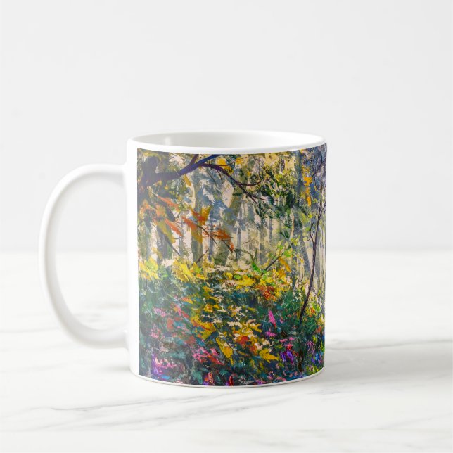 Mug Chemin de l'Impressionnisme : Aquarelle de forêt e (Gauche)