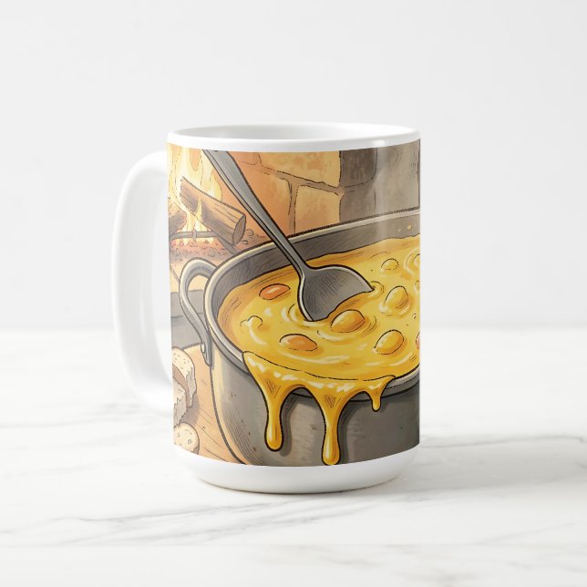Mug Cheminée Fondue de Fromage Cosy (Devant gauche)