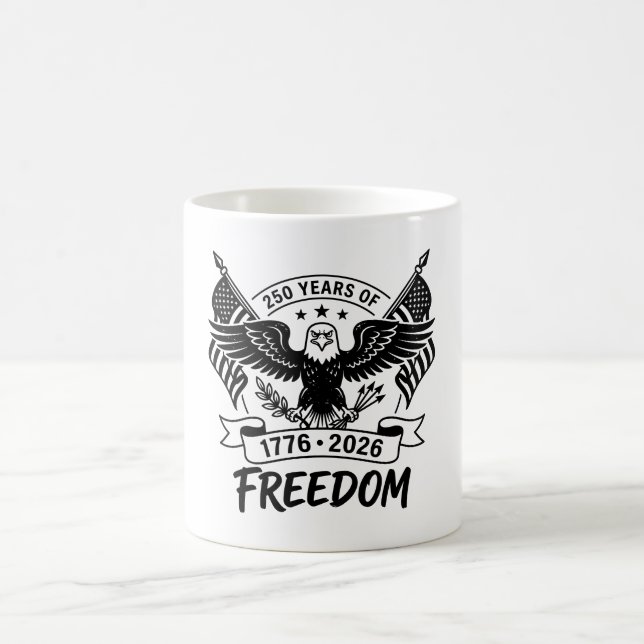 Mug Chemise 250 Ans de Liberté 4 juillet (Centre)