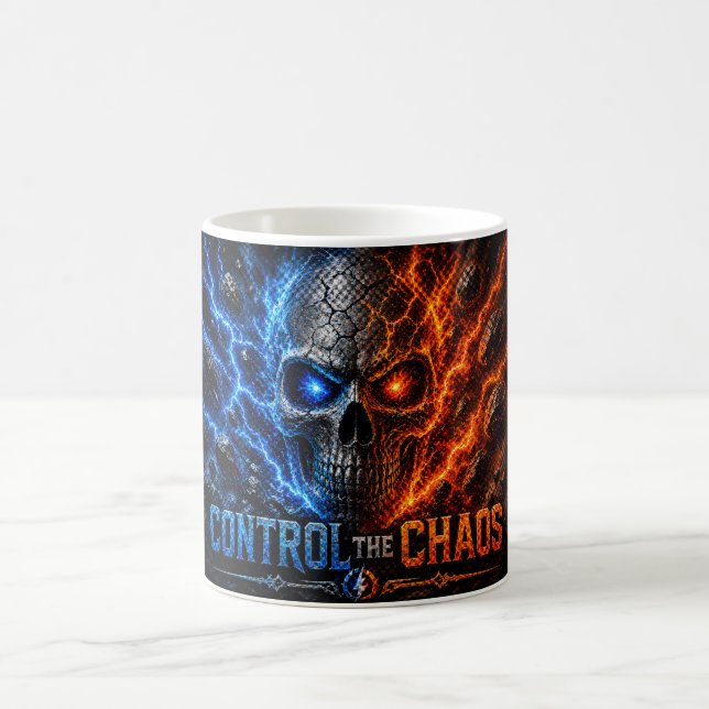 Mug Chemise 3D Crâne Feu vs Glace – (Centre)