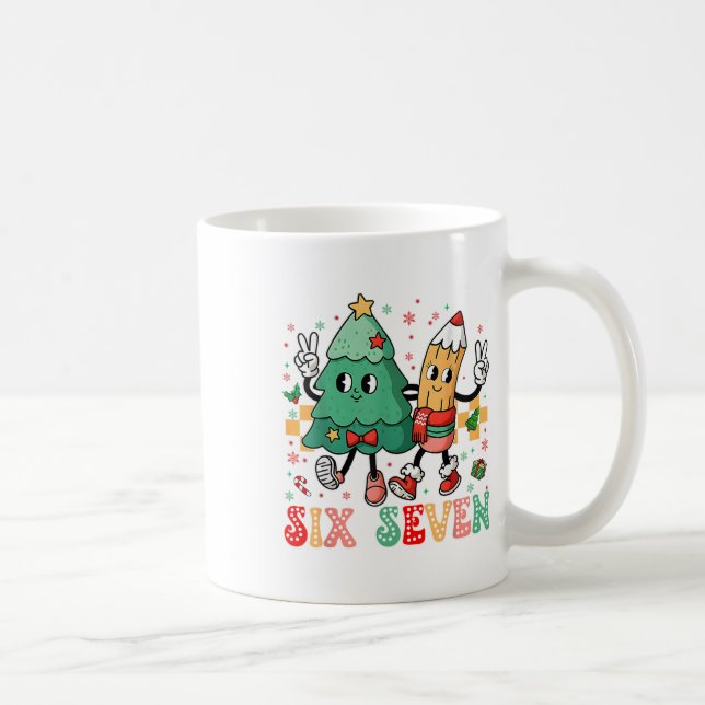 Mug Chemise 67 pour enseignants 67 Mème Six Sept Noël  (Droite)