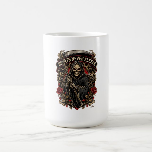 Mug Chemise à manches longues Death Never Sleeps (Centre)
