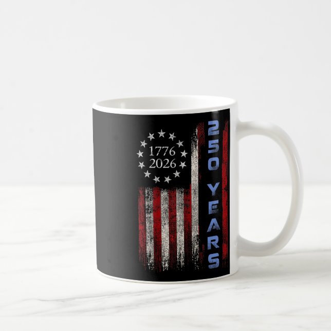 Mug Chemise aigle drapeau américain 250e anniversaire  (Droite)