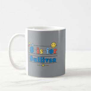 Mug Chemise Alphabetique Enfant Sullivan S Est Pour