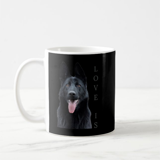 Mug Chemise berger allemande noire Shepard TShirt Chie (Gauche)