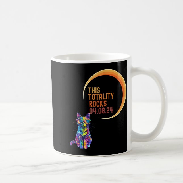 Mug Chemise Chat Éclipse Solaire Usa Totalité (Droite)