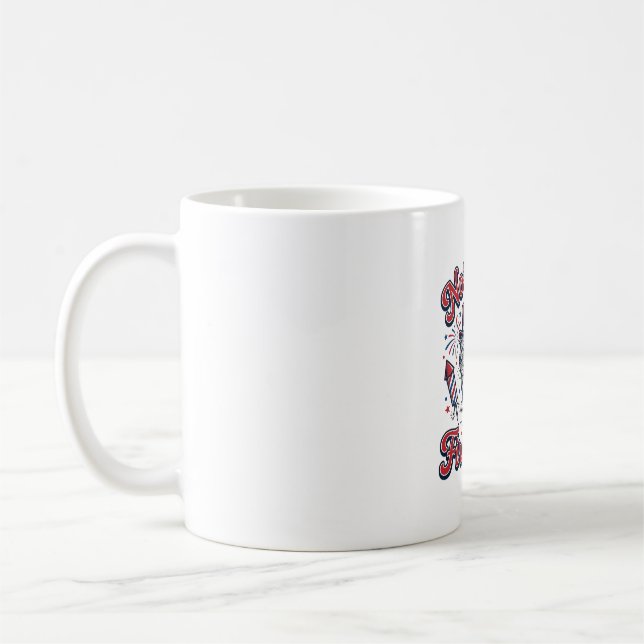 Mug Chemise Chat Effrayé Pas Fan de Feux d'Artifice (2 (Gauche)