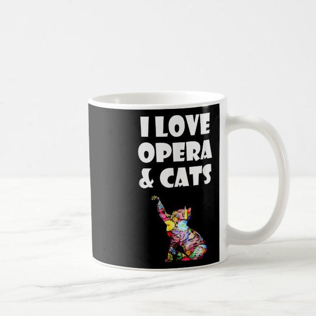 Mug Chemise Chat I Love Opera &amp; Chats - Furry Feli (Droite)
