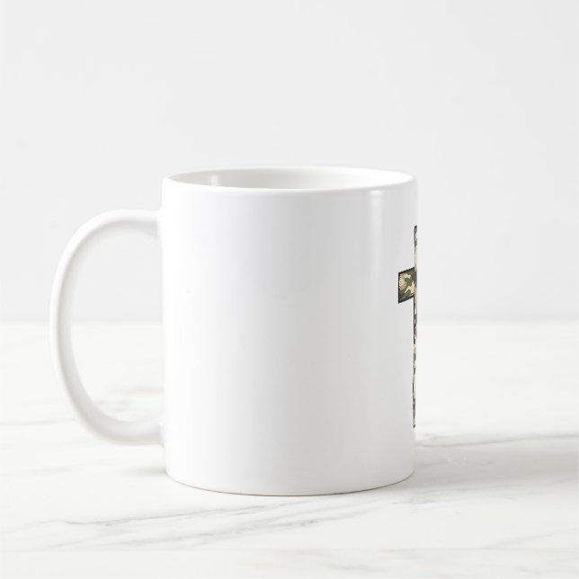 Mug Chemise chrétienne Croix de la Foi Je peux faire t (Gauche)