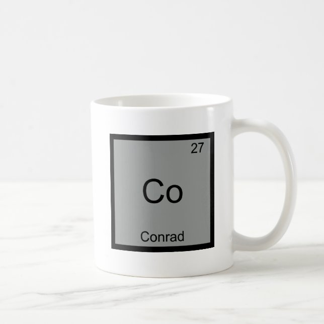 Mug Chemise Co - Conrad Symbole de l'élément de chimie (Droite)
