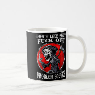 Mug Chemise comme problème désactivé résolu Crâne