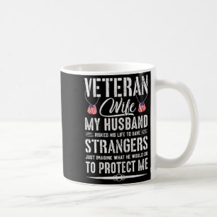 Mug Chemise cool femme de vétéran militaire mari de l'