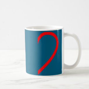 Mug Chemise d'amour demi-cœur côté main droite