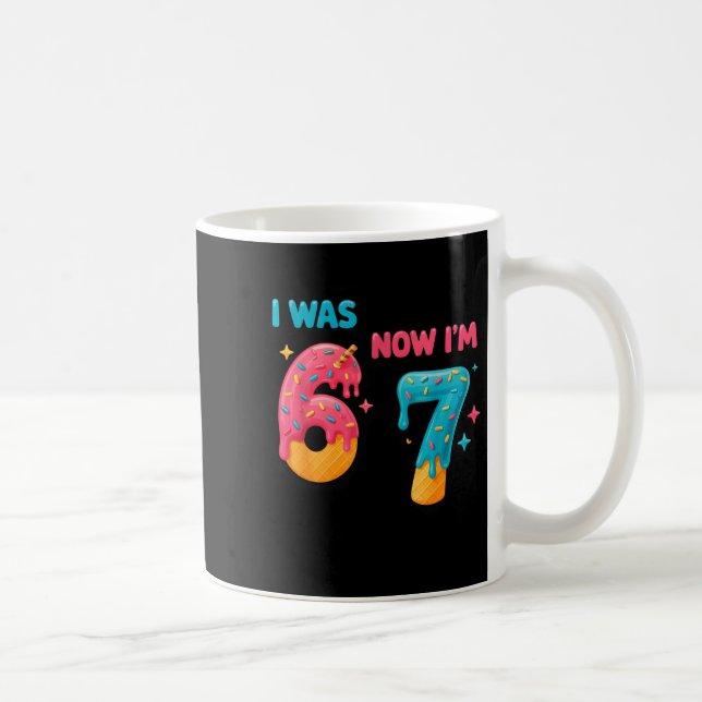 Mug Chemise d'anniversaire de 7 ans était 6 maintenant (Droite)