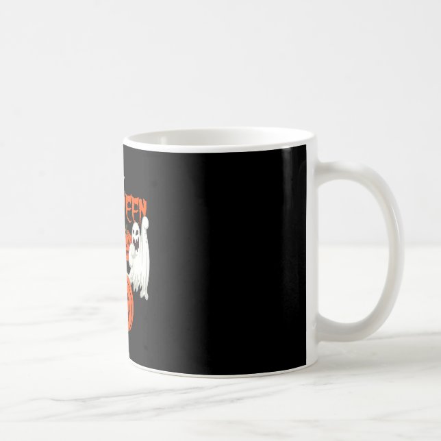 Mug Chemise d'automne avec fantômes de visage de citro (Droite)