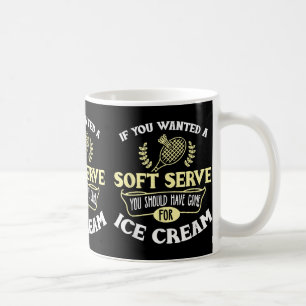 Mug Chemise de badminton Blague Soft Serve Citation Ba