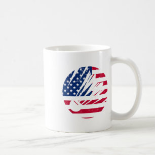Mug Chemise de badminton drapeau américain hommes patr